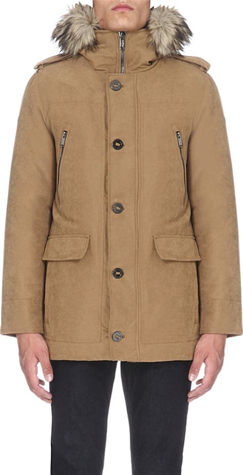 michael kors mens parka|michael kors husk waterproof coat.